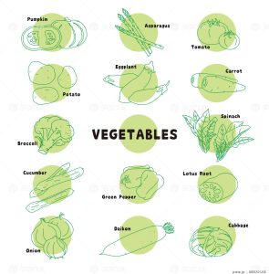 野菜のイラスト　ストックイラスト